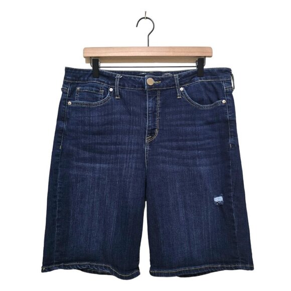 Seven7 Sunset High Waist Stretch Bermuda Shorts in Jackson Sz 16 - Picture 1 of 8